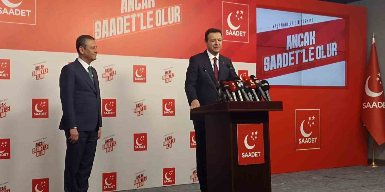 CHP Genel Başkanı Özel, Saadet Partisi Genel Başkanı Arıkan’ı ziyaret etti