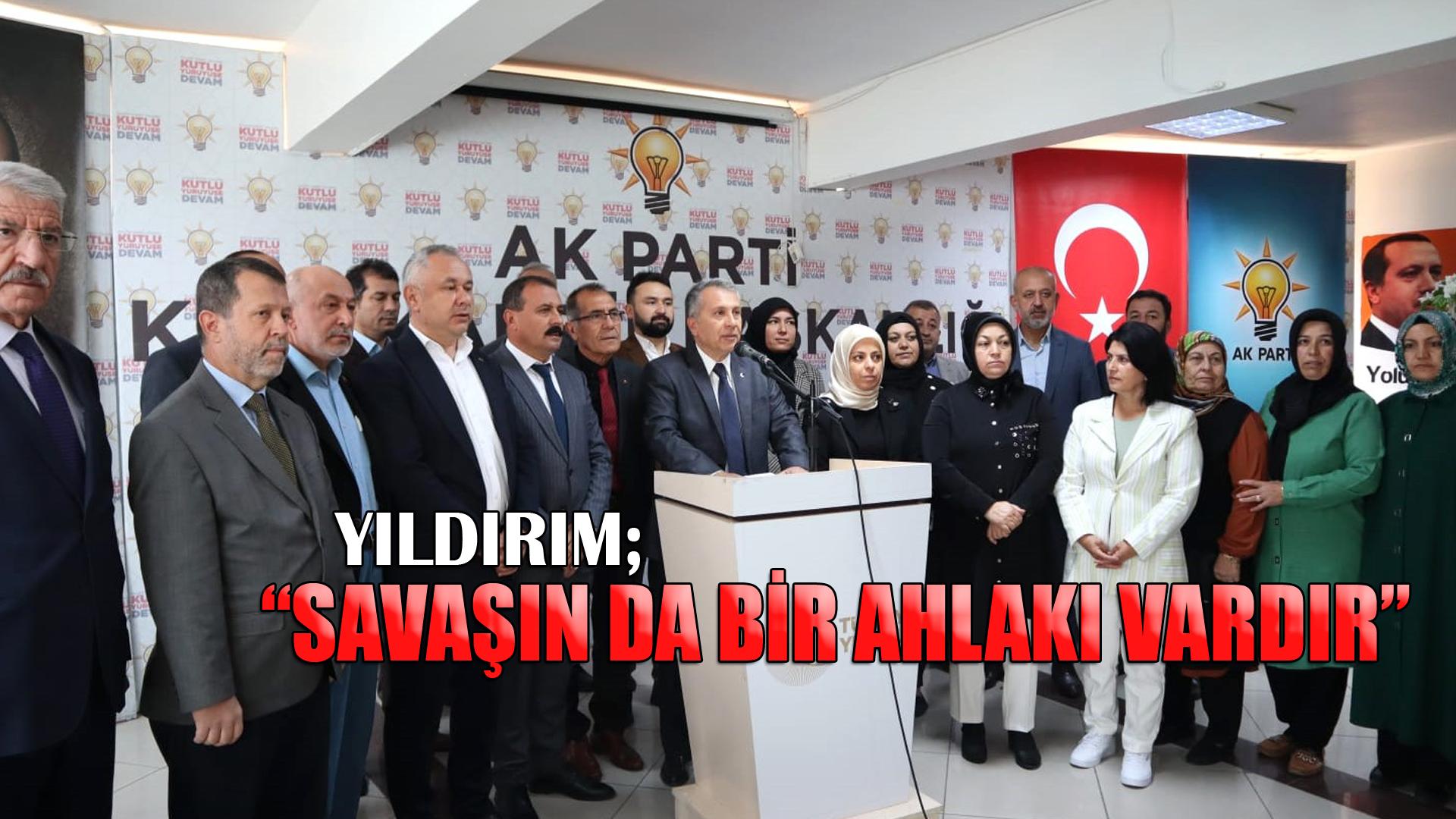 SAVAŞIN DA BİR AHLAKI VARDIR